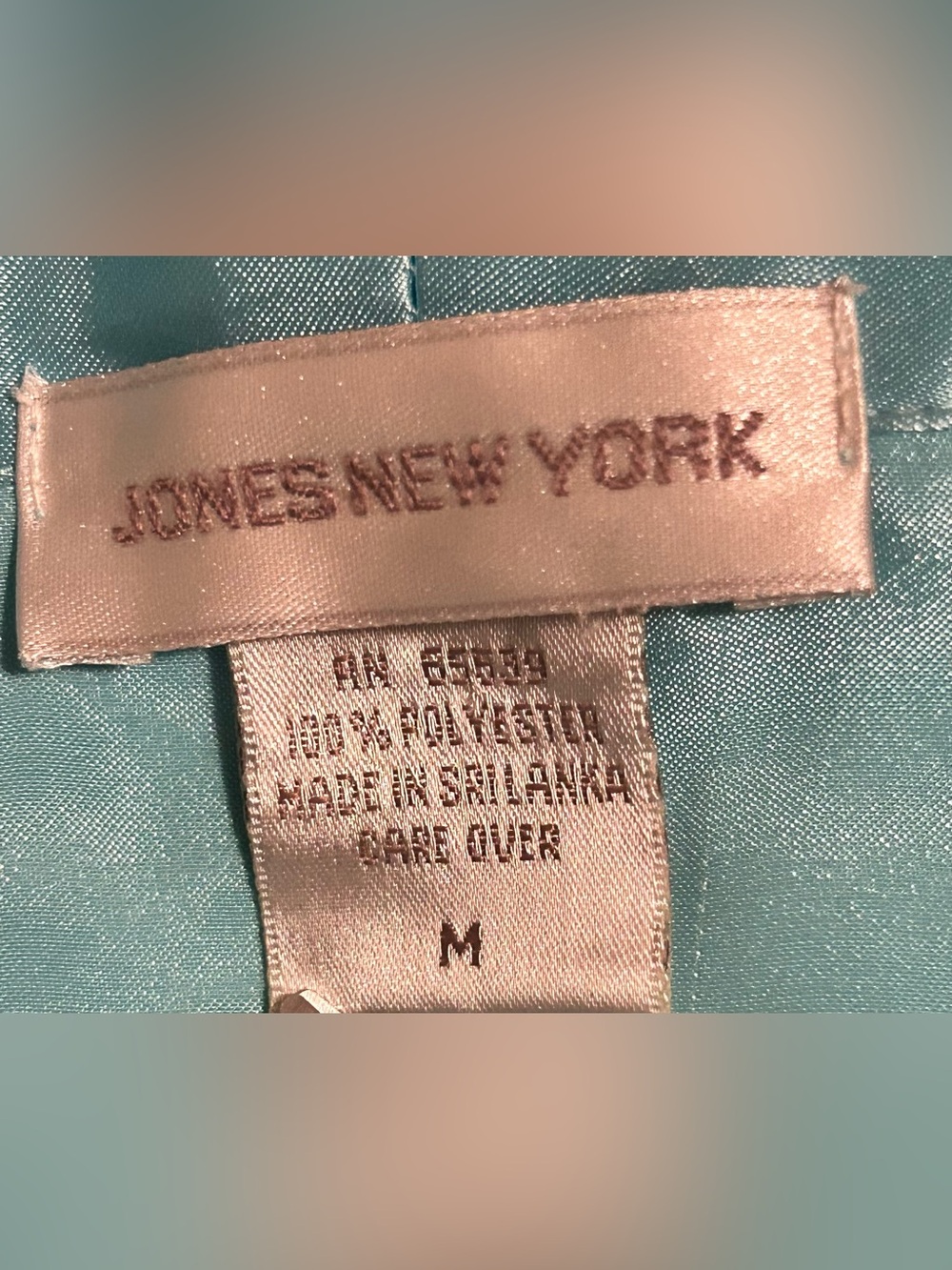 Jones New York Embroidered Robe & Slip Set - Teal - Picture 8 of 10